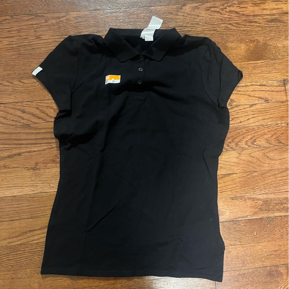 Black Polo Women's Top